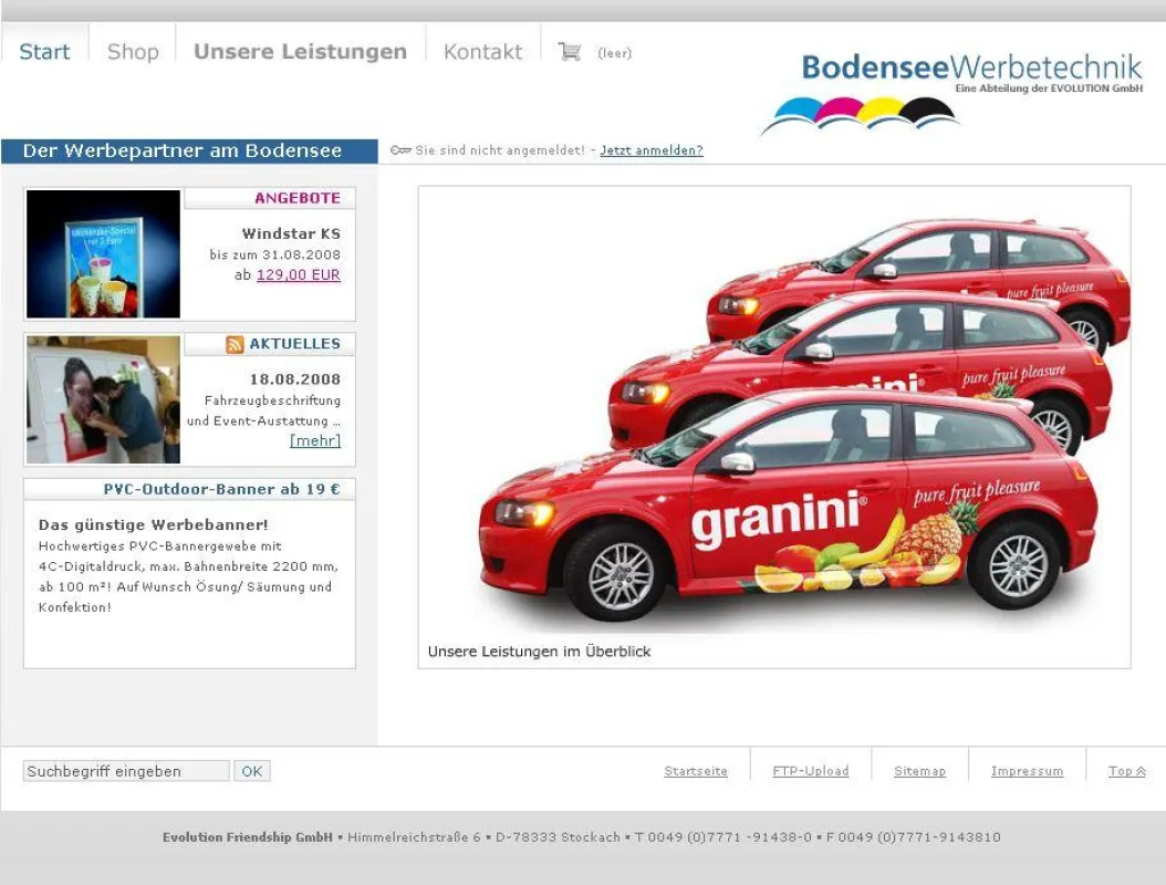 Neue Internetpräsenz der Bodensee Werbetechnik