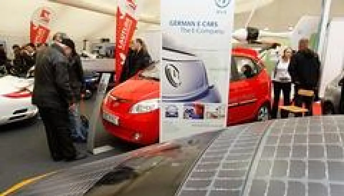 Ausstellung einiger Elektrofahrzeuge