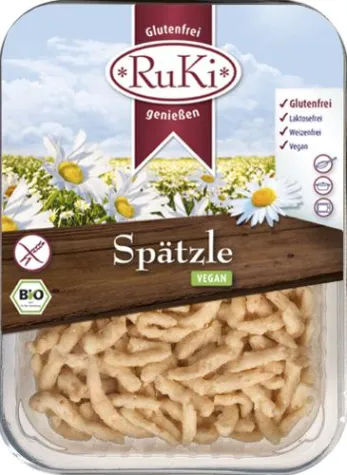 Bild: Vegan, glutenfrei, lecker – allergiearme Schlemmerspätzle von Ruki sind voll im Trend
