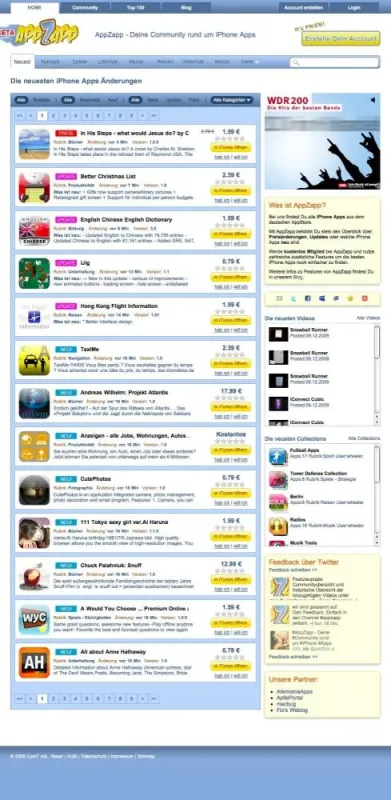 AppZapp - Deine Community rund um iPhone Apps