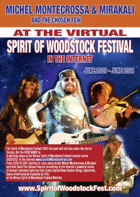 Bild: Virtuelles Spirit of Woodstock Festival von Juni 2020 – Juni 2021 als Konzertserie mit monatlichen Episoden
