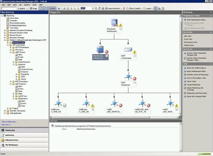 Bild: REALTECH integriert SAP-Überwachungsdaten in Microsoft System Center Operations Manager 2007