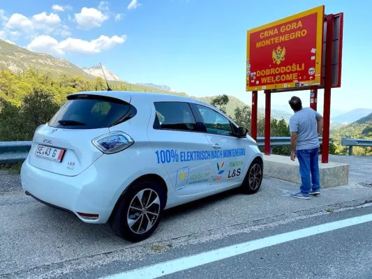 Bild: Experiment erfolgreich: Für Zwanzig Euro elektrisch nach Montenegro
