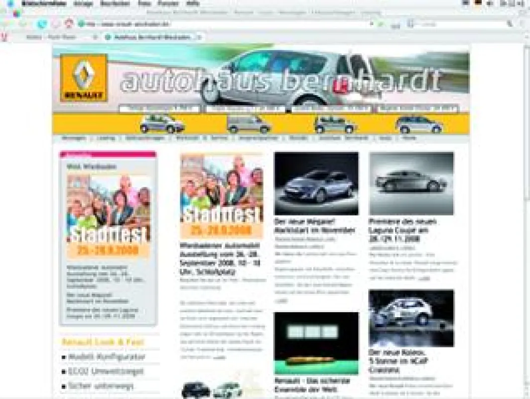 Website Autohaus Bernhardt