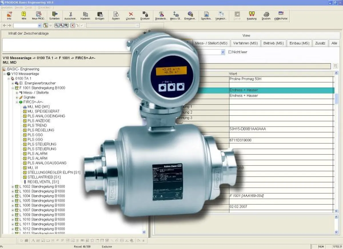 Rösberg integriert NE100-Modul und Webservice von Endress+Hauser in PLT-Software Prodok
