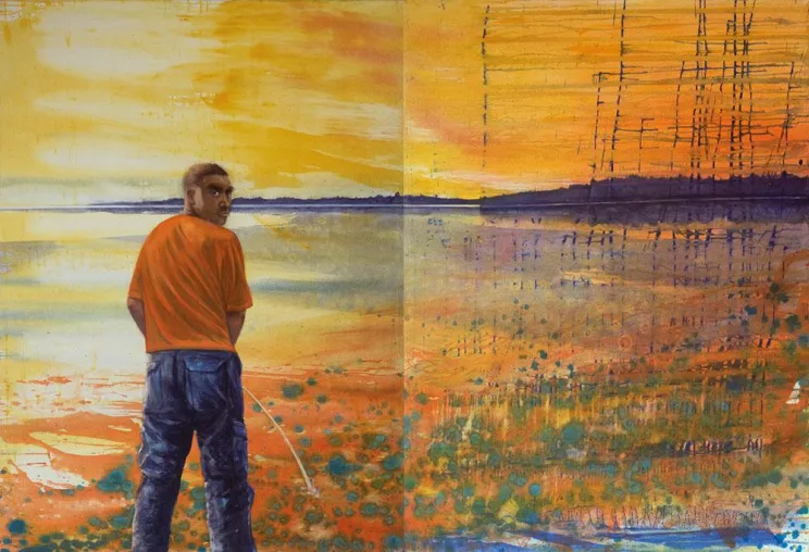 Bild: Neue Landschaft – Bilder von Gerhard Knell im Kulturzentrum München-Trudering