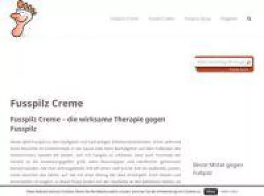 Bild: Fusspilz Creme - die wirksame Therapie gegen Fusspilz