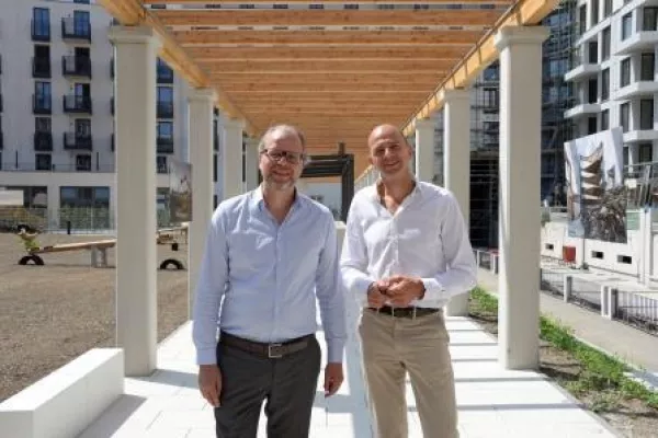 Bild: Dreimühlenviertel München: 'Rodenstock Garten' kurz vor Vollendung