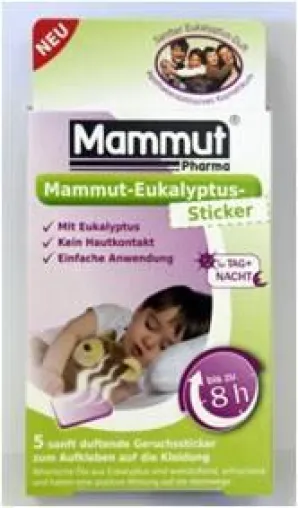 NEU: Innovativer Eukalyptus Sticker von Mammut Pharma Bild: NEU: Innovativer Eukalyptus Sticker von Mammut Pharma