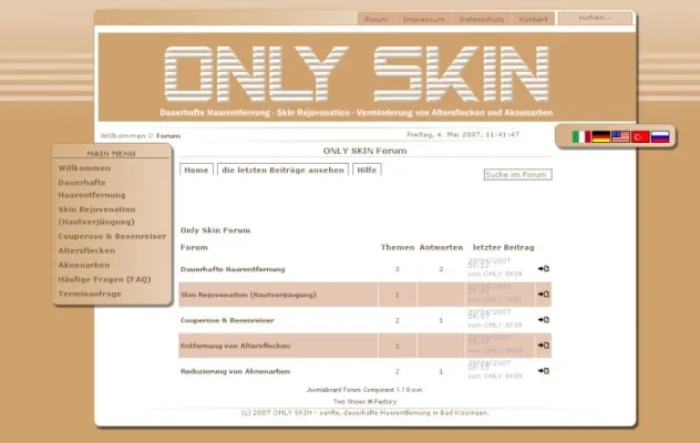Bild: Forum für dauerhafte Haarentfernung, Skin Rejuvenation, Couperose, Entfernung von Altersflecken,  Aknenarben