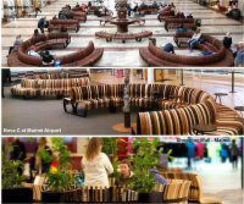Bild: Funktionelle Sitzplatzmöbel bringen skandinavische Atmosphäre in öffentliche Sitz- und Wartebereiche