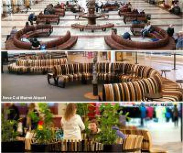 Bild: Funktionelle Sitzplatzmöbel bringen skandinavische Atmosphäre in öffentliche Sitz- und Wartebereiche