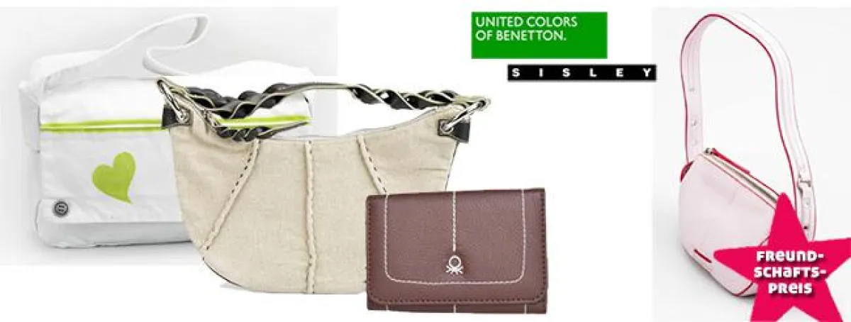 Taschen von Sisley & Benetton