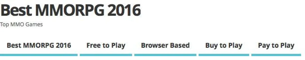 Best MMORPG 2016