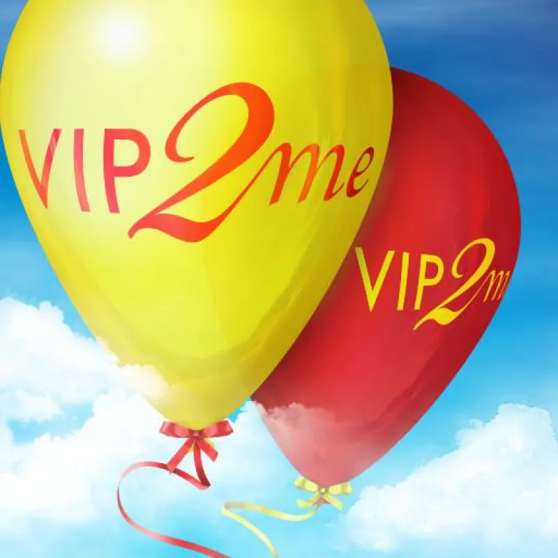 VIP2me Logo und App Store Icon