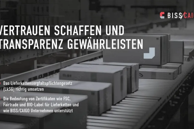Bild: LkSG - Vertrauen schaffen und Transparenz gewährleisten