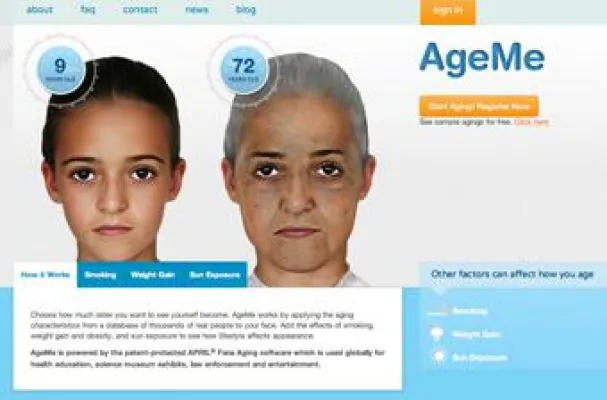 Bild: AgeMe.com in neuem Look