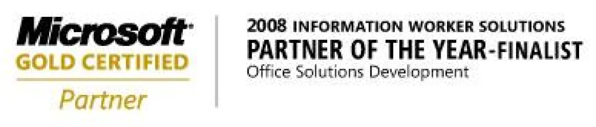 Microsoft Award Finalist 2008 Information Worker Solutions, Office Smart Client Entwicklung