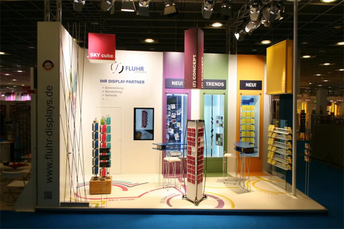 Drei gänzlich neue Kartenständer präsentierte Fluhr Displays auf der Paperworld 2013