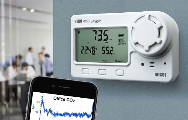 Bild: CO2-Datenlogger per Mobilgerät konfigurier- und auslesbar