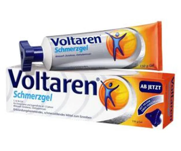 Bild: Eine Prellung mit Voltaren aus der Versandapotheke mediherz.de behandeln