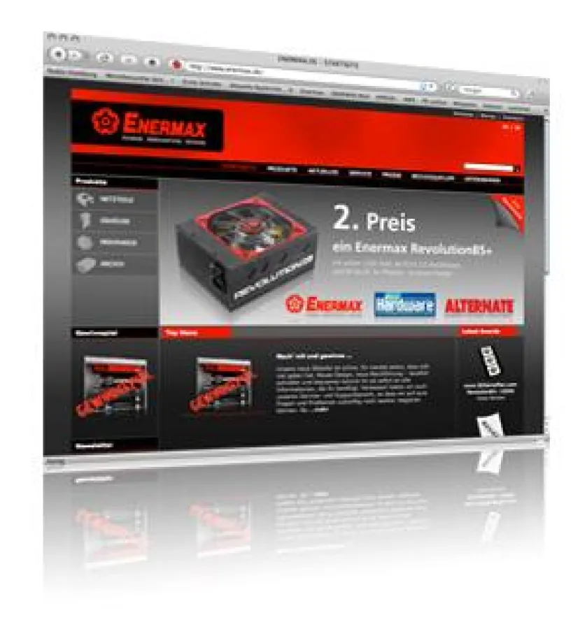 Schnell. Übersichtlich. Informativ: Die neue Enermax-Website