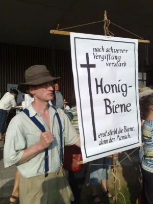 Bild: Demonstration der Imker in Bonn