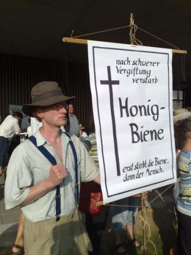 Bild: Demonstration der Imker in Bonn