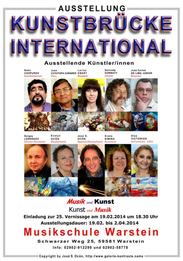 Ausstellungsplakat, Copyright by José S. Ocón, http://www.galerie-kontraste.name