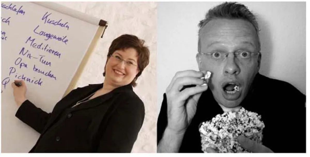 Die Referenten: Sandra Dirks & Michael Krieg