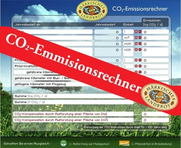 Bild: Klimagasabbau leicht gemacht: CO2-Emissionsrechner für Jedermann