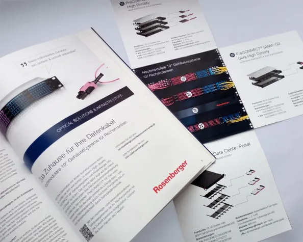 Bild: Pantos begleitet die Kampagne für die PreCONNECT® 19“ Gehäusesysteme von Rosenberger OSI.
