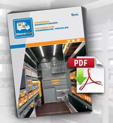 Bild: Der neue Katalogauszug von StoreVan im Bereich Fahrzeugeinrichtungen ist jetzt online