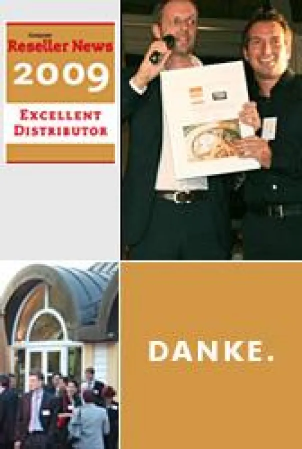 Björn Siewert und Oliver Kau bei der Preisverleihung in München