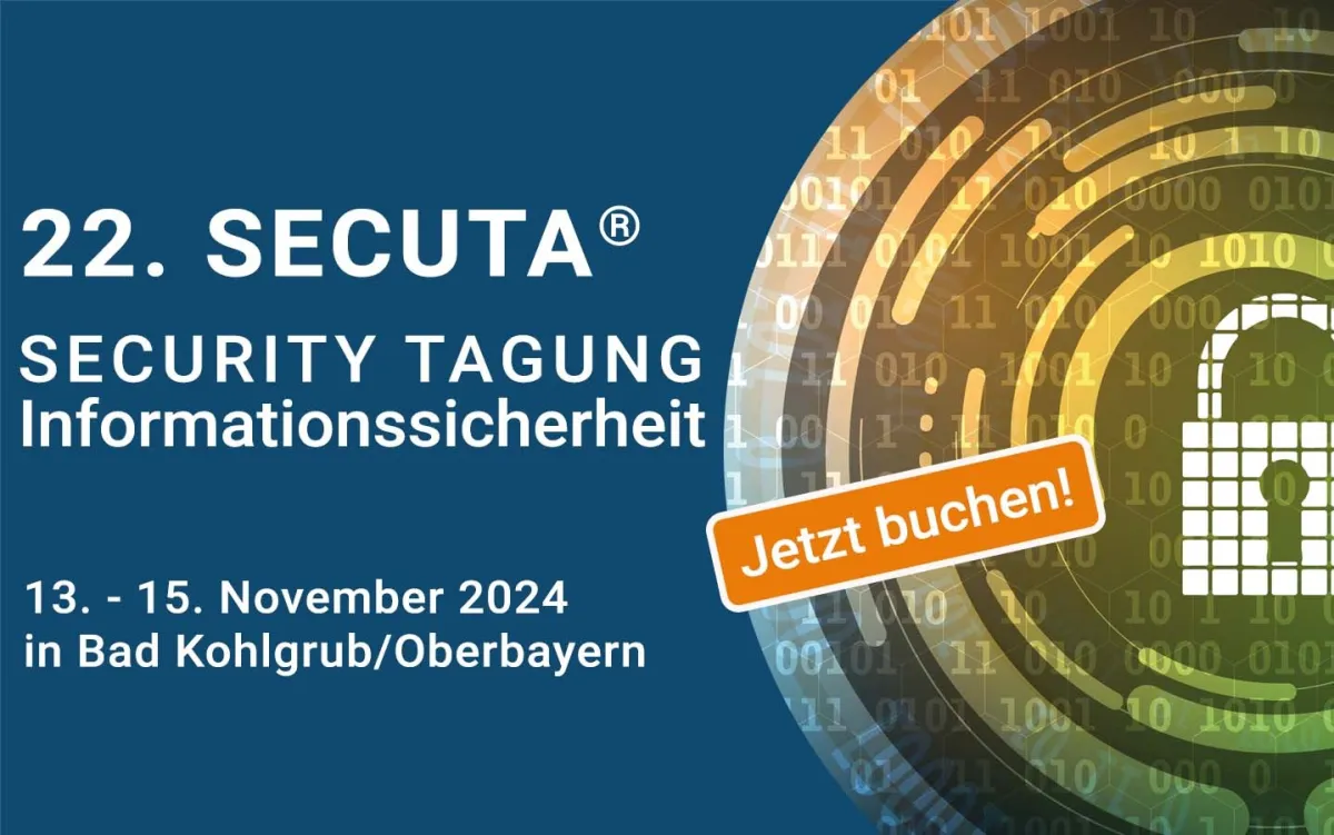 Einladung zur 22. SECUTA® Security Tagung im November 2024 (© CBT Training & Consulting GmbH)