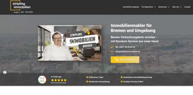 Stripling Immobilien - Zuverlässiger Immobilienmakler Bremen Bild: Stripling Immobilien - Zuverlässiger Immobilienmakler Bremen