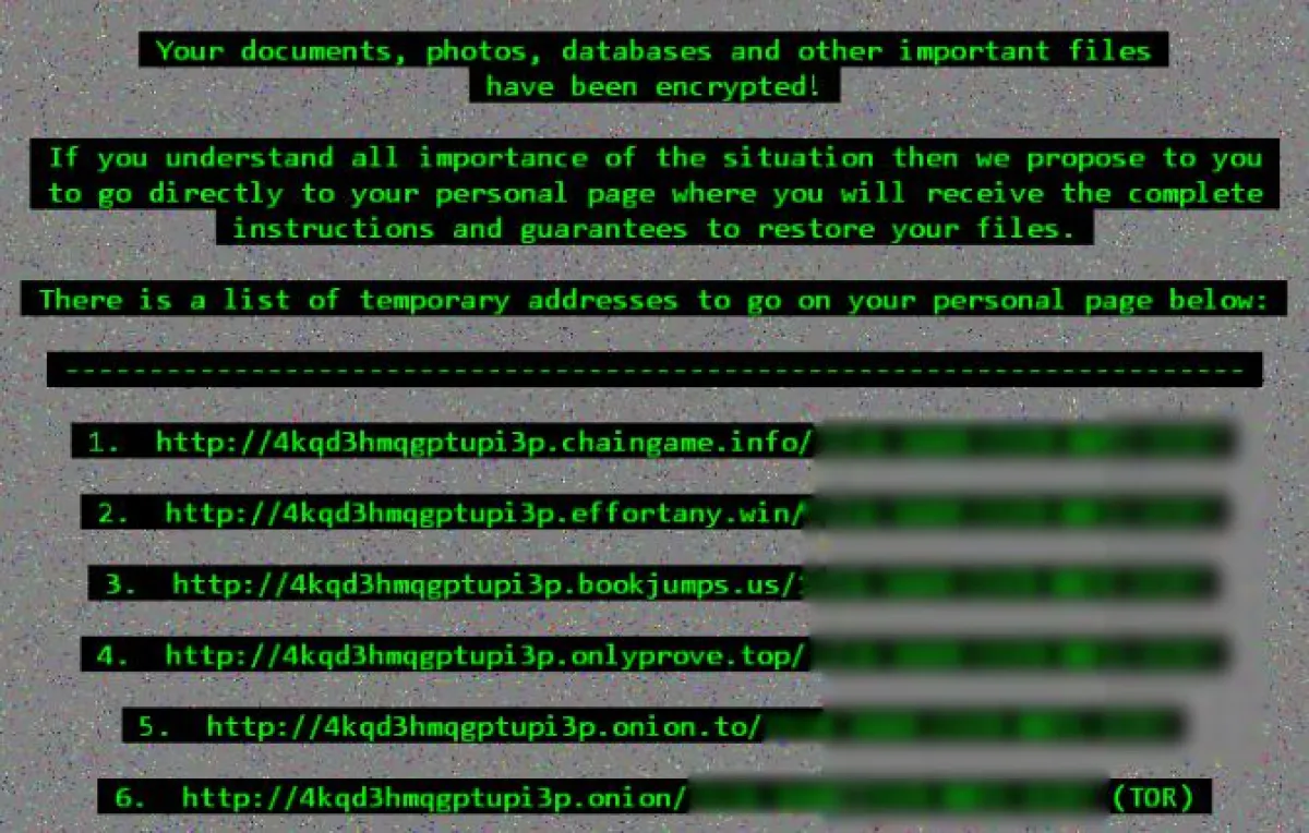 Desktopmeldung Cerber 2 Ransomware
