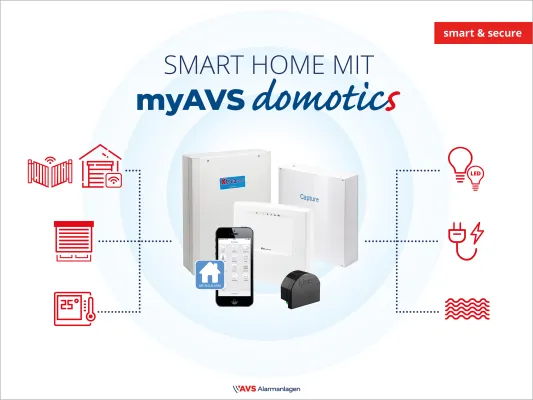Bild: myAVSdomotics: AVS Alarmanlagen mit Smart Home