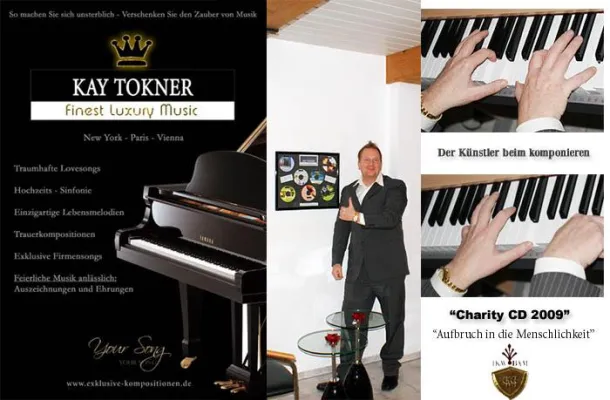 Bild: Luxus Komponist Kay Tokner - Produktion der Charity CD „Aufbruch in die Menschlickeit“ gestartet