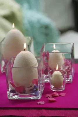 Bild: Ostern kaloriefrei genießen - Deko-Ideen mit Kerzen