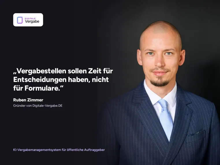 Digitale-Vergabe.DE: KI-native Vergabeplattform für öffentliche Auftraggeber startet Bild: Digitale-Vergabe.DE: KI-native Vergabeplattform für öffentliche Auftraggeber startet