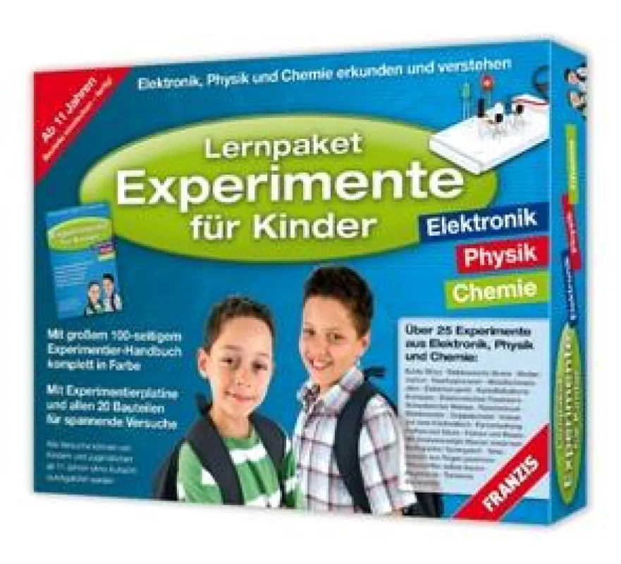 Experimente für Kinder: Spielend lernen mit dem Franzis-Lernpaket