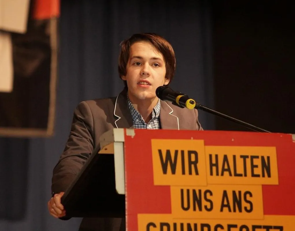 Spitzenkandidaten der PIRATEN in Rheinland-Pfalz Vincent Thenhart (19) aus Neustadt a.d.W.