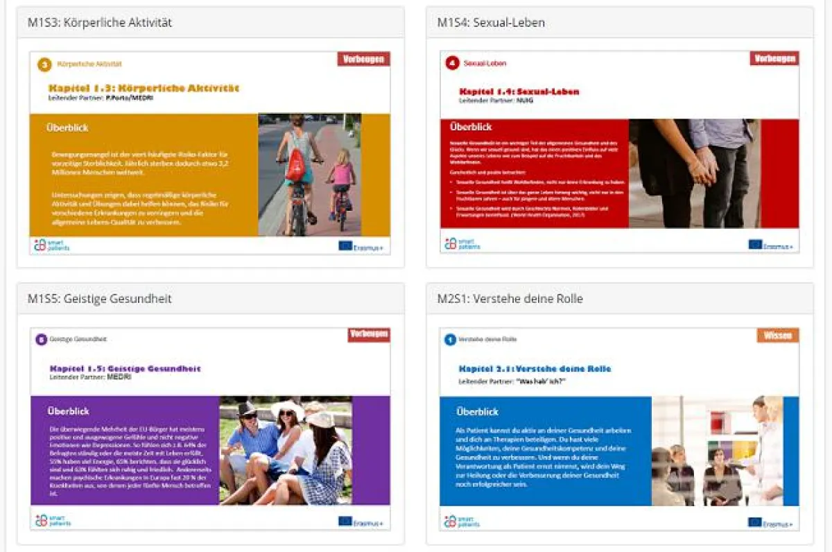 Screenshot der Website