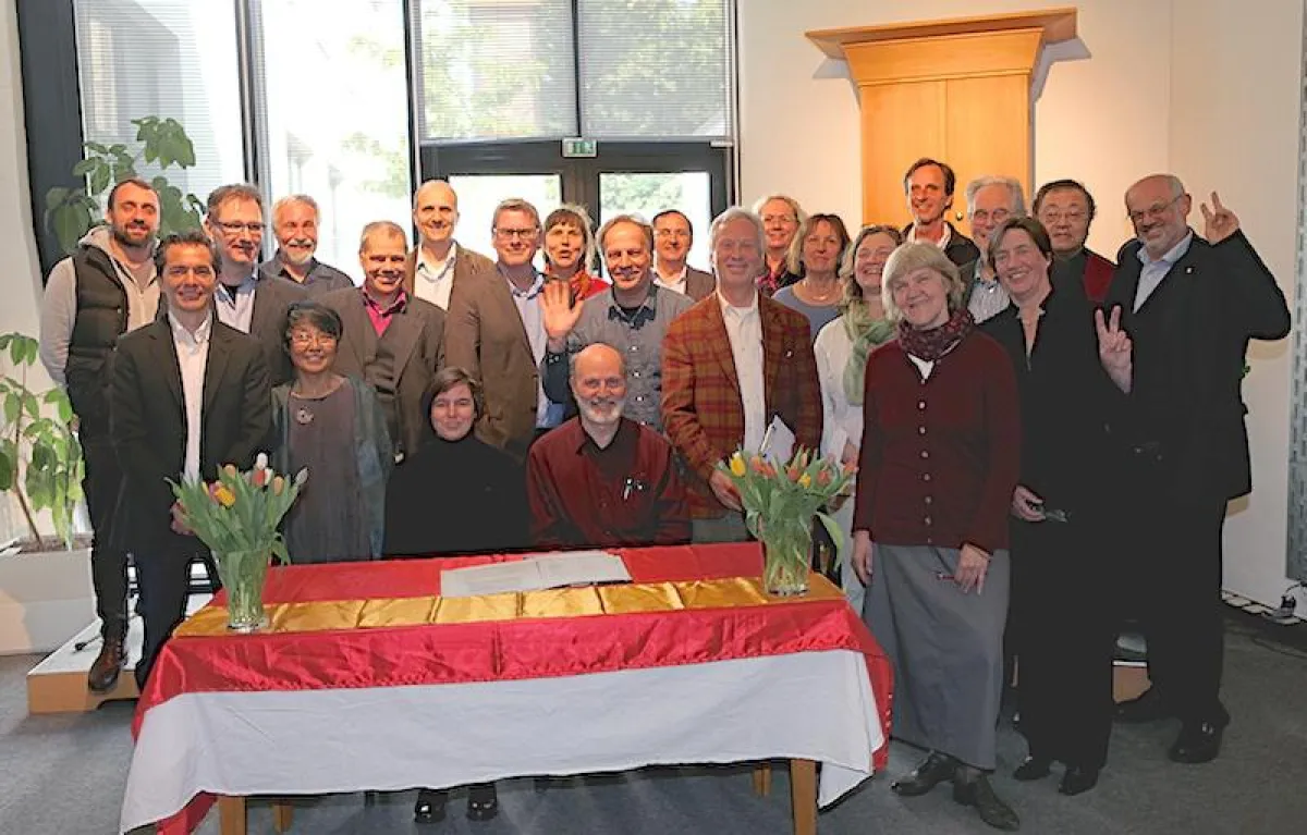 Gründungsversammlung der Buddhistischen Religionsgemeinschaft Hamburg.