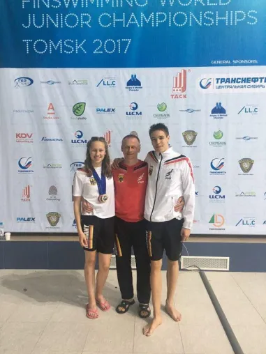 Jugendweltmeisterschaften im Finswimming: Berliner Sportler im Medaillen- und Rekordregen Bild: Jugendweltmeisterschaften im Finswimming: Berliner Sportler im Medaillen- und Rekordregen