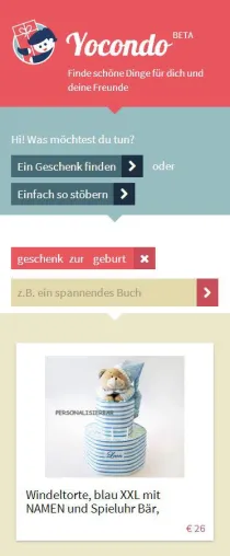 Shopping Assistent Yocondo startet in Beta Phase Bild: Shopping Assistent Yocondo startet in Beta Phase