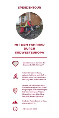 Große Radtour für die Kinderkrebshilfe Bild: Große Radtour für die Kinderkrebshilfe
