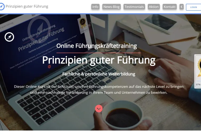 "Prinzipien guter Führung" – das neue Online-Führungstraining Bild: "Prinzipien guter Führung" – das neue Online-Führungstraining