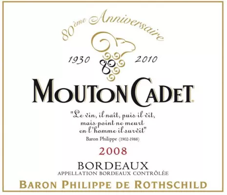 Bild: Happy Birthday - 80 Jahre Mouton Cadet - von 1930 bis 2010 - Forever Young